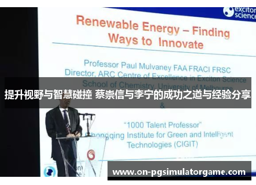 提升视野与智慧碰撞 蔡崇信与李宁的成功之道与经验分享 提升视野与智慧碰撞 蔡崇信与李宁的成功之道与经验分享